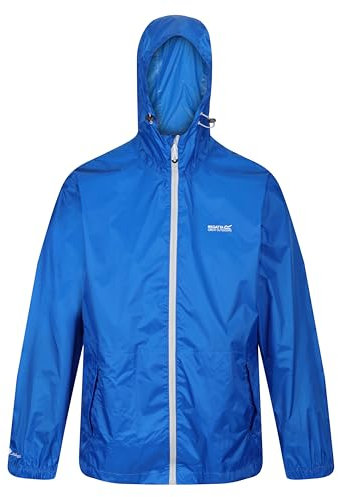 Regatta Chubasquero impermeable con capucha ligera y transpirable Jackets Waterproof Shell, Hombre, Oxford Blue, L