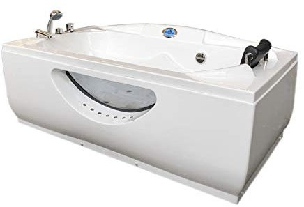 Whirlpool Bath TUB SPA Corner Bathtub 170x90 cm HOT TUB SPA Radio E LED Paris