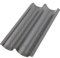GOURMEO Anti-adhésif Moule à Baguette pour Four en Anthracite - 38,5 x 20,5 x 3,5 cm - Plaque a Pain Perforé pour Cuisson de 2 Baguettes - Facile à Utiliser et à Nettoyer - Couleur Anthracite