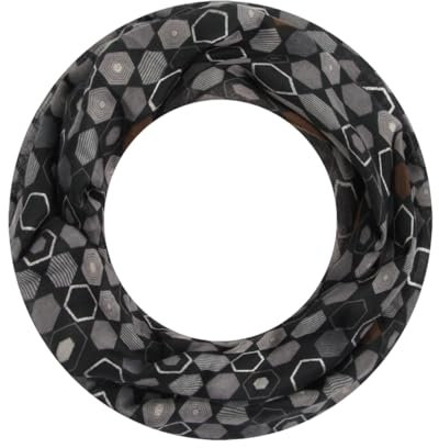 Majea Loop Schal Damen Schlauchschal Halstuch schmaler Loopschal (880051) (grau 3)