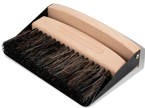 ENA Living Mini Dustpan and Brush Set | Perfect For Household Cleaning | Sturdy & Effective Dustpan | Small Dustpan and Brush | Small Brush Ideal Crumb Sweeper | Fireplace Dustpan and Brush