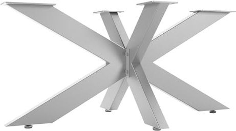 SOTECH Struttura del tavolo SPIDER/Gambe del tavolo pesanti in vero acciaio inox spazzolato/Gambe del tavolo 430 x 980 x 580 mm/Montaggio semplice