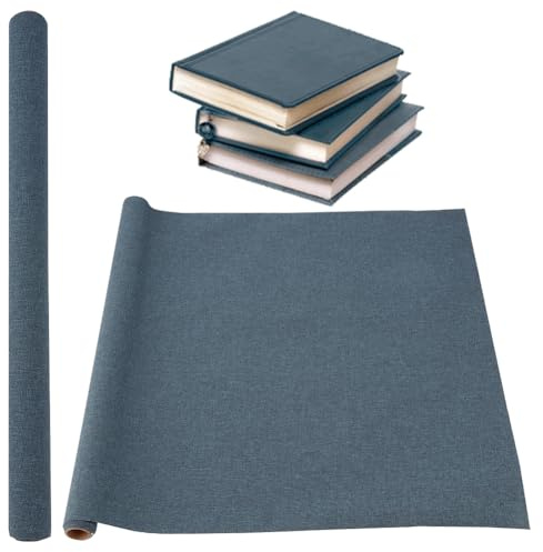 OLYCRAFT 100 x 43 cm panno per rilegatura libri grigio chiaro copertina in tessuto di poliestere con retro in carta panno per libri fai da te copertura protettiva per rilegatura di libri album album