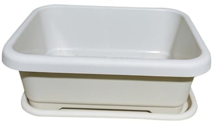 INOOMP 1 Pz. Scatola per La Coltivazione di Ortaggi da Balcone in Plastica Bianca per Piante da Fioriera Succulenta Orto