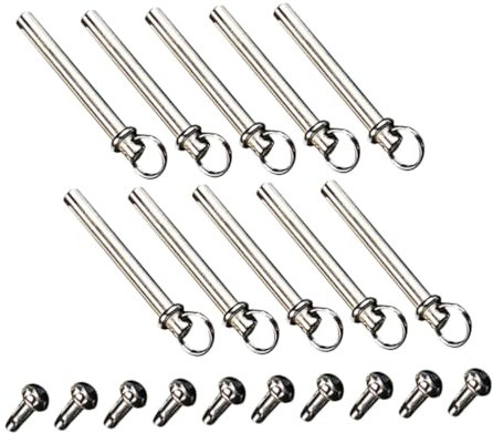 VINTORKY 10sets Folding Fan Rivet Nail Nut Repair Kit Fasteners for Hand Held Fans