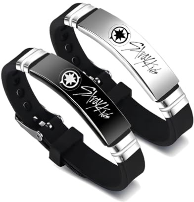 Teegxddy 2 Pièces Bracelets Stray Kids en Silicone