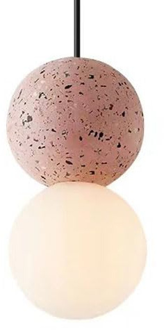 Japanese Style Terrazzo Glass Chaner, G9 Light Source Single-head Pendant Lamp, Flush Mount Ceiling Hanging Light, Bedroom And Dining Room Decoration Ceiling Lighting ures