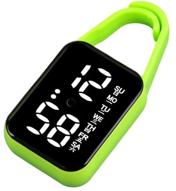 XuQiZZpp Orologio elettronico a LED da appendere, con luce notturna, impermeabile, touch digitale, per donne, uomini, regalo, portachiavi, orologi da tasca