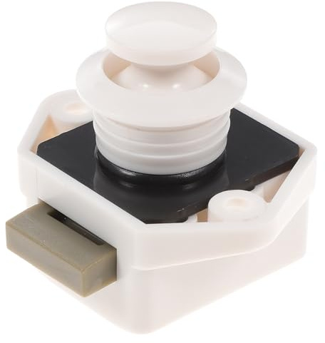 LIFKOME Cerradura Pulsador para Puerta Armario Botón de Aleación de Zinc Resistente Diseño sin Llave Duradera y Anticorrosión para Gabinetes Caravanas