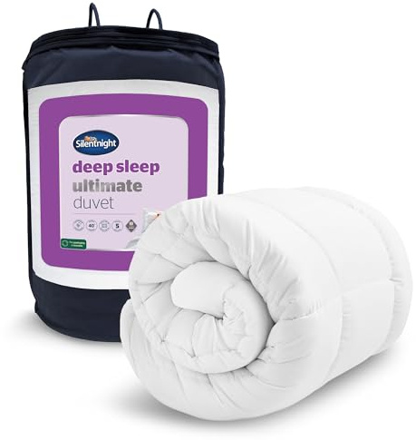 Silentnight Deep Sleep Ultimate 10.5 Tog Duvet - Luxurious Down-Like Fibadown Fibres Bed Quilt - Regulate Body Temperature - All Year Round Comfort - Soft Quilted Cover - Hypoallergenic, Super King