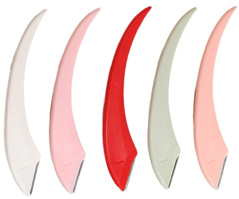 Perfilador De Cejas | Set de 5 Precisión para Hombre,Accesorios De Maquillaje Portátiles Para Chicas Damas Principiantes Viaje Hogar Oficina Salón