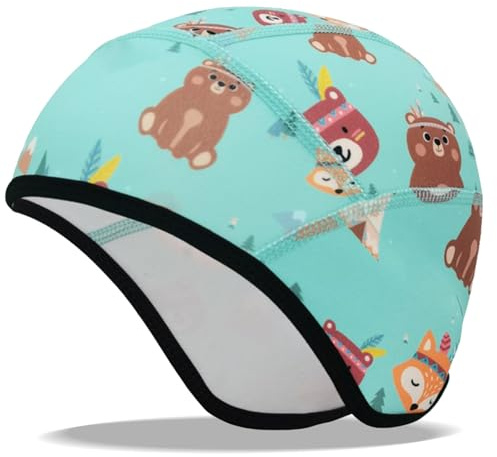 YAOYYG Gorro de invierno para bicicleta para niños, gorro de invierno a prueba de viento, transpirable, protege del frío y el viento para el casco infantil