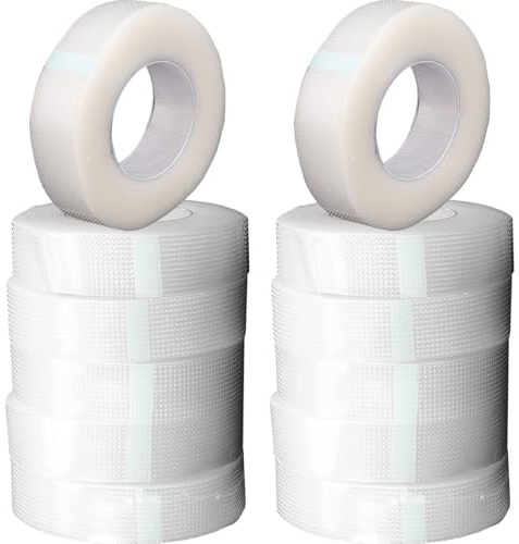 PATKAW 12 Rolls Tape White Pe Material First Aid Tape Breathable and Reliable Sticking Wound Dressing Wrap Roll for Protecting Skin and Human Wounds