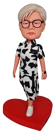 mydedor Benutzerdefinierte Wackelkopf-Figur, personalisierte Großmutter, Puppe, Geschenke