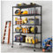 Forthcan Heavy Duty Garage Shelving Unit - 182.9x91.3x45.7 cm - Adjustable Wire Shelving Unit Storage Shelves with Wheels, 5 Tier, Black