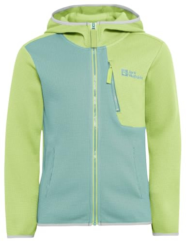 Jack Wolfskin Chaqueta de forro polar unisex para niños Actamic Grid Midlayer K