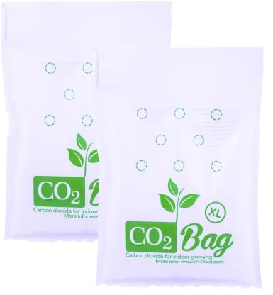 CO2BAG® XL (2-Pack) - CO2-Generator för Inomhusodling & Växthus (Upp till 6m²) - Naturlig Fotosyntesbooster för Maximal Skörd - Organisk