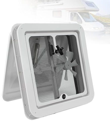 Aisny Ventilatore Da Tetto 12V, Aspiratore Da Tetto Da 14 Pollici Con Protezione Dagli Insetti Lucernario Botola Da Tetto Per Roulotte/Camion/Furgone