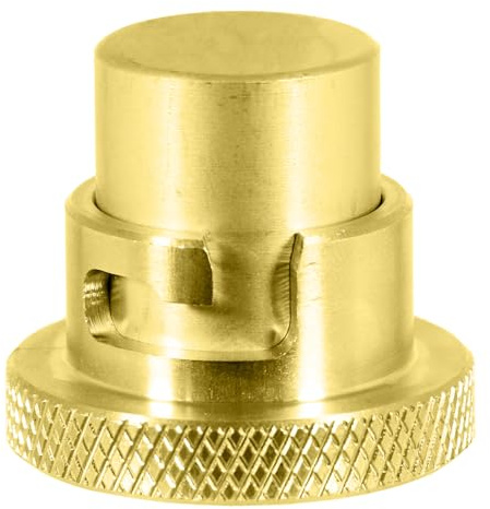 SPARES2GO Tappo di chiusura per tubo flessibile della cucina 1/2 BS669 Connettore a baionetta in ottone standard Presa di sicurezza per gas