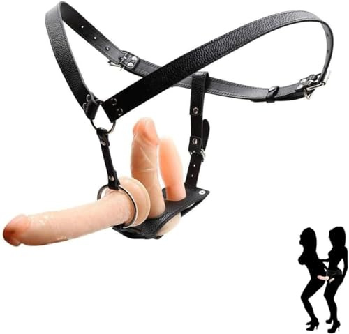HCUDFN Consoladores con correa SM consolador doble - arnés de juguete sexual - juguete sexual con 3 consoladores de silicona juguete sexual for hombres mujeres parejas