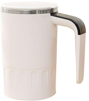 Auto Mixing Travel Tumbler - Metal Thermal Monitor Cup, Motorized Beverage Blender Container, Smart Heat Reading Display, Wireless Swirl Holder