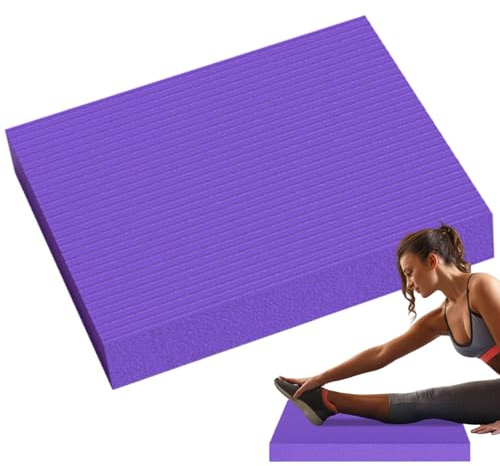 Tapis de genou antidérapant pour l'entraînement d'équilibre - Matériau EVA de qualité supérieure, tapis d'entraînement épais, support pour yoga et fitness, structure de antidérapante | Pour la