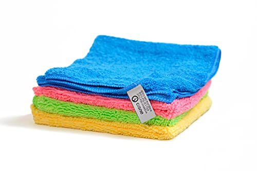 CISNE | Pack 4 bayetas Microfibra | Bayetas Cocina | Bayetas Limpieza | Bayetas Mejor absorción | Bayetas hogar | Bayetas atrapapolvo | Bayetas Polvo casa | Bayetas Bayetas Magic Clean
