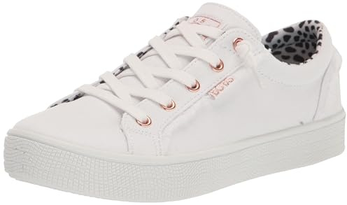 Skechers Womens Bobs B Extra Cute 2cute4u Trainers, White Canvas, 3.5 UK