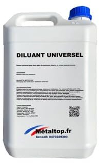 Metaltop - Diluant Universel - IIncolore - RAL Incolore - Pot 5 L