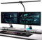 EYOCEAN Desk Lamp with Clamp, 31.5 LED Desk Lamp for Home Office, 24W Double Head Desk Light, Dimmable & Color Temperature, Table Lamp with Remote Control, Brightest Computer Monitor Light