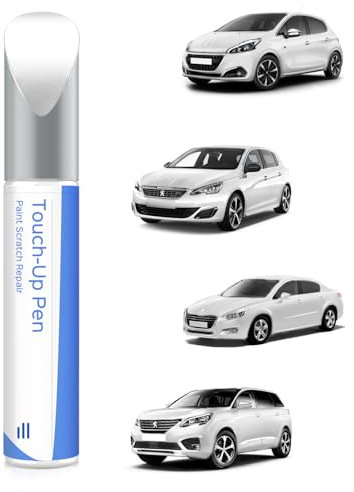 KWE Blanc Nacre/Pearl White Peinture de retouche pour Peugeot Correspondance exacte - Réparation des rayures et des écaillages