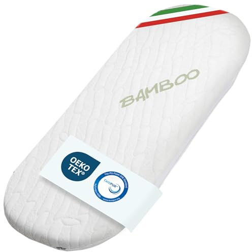 DOLCI SOGNI Matratze 32x72 cm – 4 cm Dicke, CertiPUR™ – Babybett Matratze 32x72 für Neugeborene & Kleinkinder – Aloe Vera Bezug – Kindermatratze 32x72