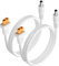 GINTOOYUN 2 cables de alimentación XT60 a DC5521 blancos XT-60 hembra a CC de 5,5 mm x 2,1 mm macho, 2 x 1,5 mm ², cable de alimentación para gafas FPV, cargador equilibrado B6, etc. (11.81 pulgadas)