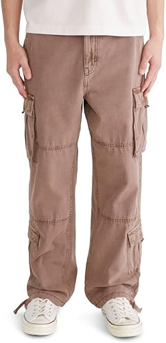 Baggy Cargo Pants, Pine BARK, M