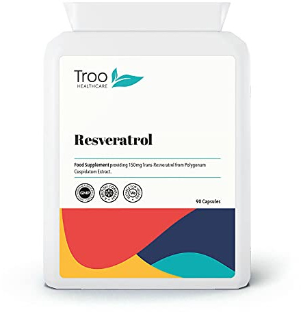 Troo Health Care Trans Resveratrol Supplement 150mg - 90 Easy Swallow
