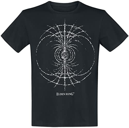 Elden Ring Ring Männer T-Shirt schwarz S 100% Baumwolle Fan-Merch, Gaming