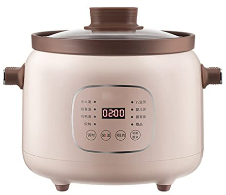 Olla De Cocción Lenta Eléctrica, Olla De Guiso Con Revestimiento De Cerámica, Olla De Cocina Multifunción Doméstica Con Temporizador De Retardo De 24 Horas Y Función De Mantener Caliente,3 L (4 A 5 Pe