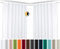 BEAUTEX 2er Set Kräuselband Verdunkelungsvorhang mit U-Band, Gardinen abdunkelnd und Blickdicht (B=140 cm, H=145 cm, Weiß)
