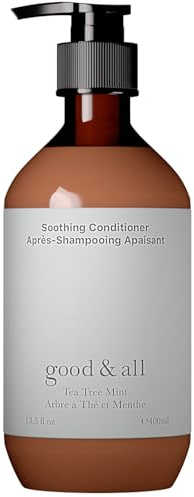 Good&All Conditioner für Trockene, Juckende Kopfhaut mit Teebaumöl, Pfefferminze - Sulfatfrei, Silikonfrei, Parabenfrei - Anti-Frizz - 400ml