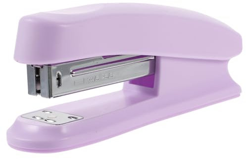 Ciieeo Purple Stapler Compact Desk Stapler for Office, School and Home, Easy Open for 20 Sheets
