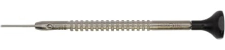 Horotec MSA01.214 - Klockskruvmejsel, T-formad kropp och veke i rostfritt stål, kullager-aluminiumhuvud - tillverkad i Schweiz (1,00 mm)