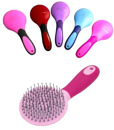 Softtouch Mähnenbürste für Pferde Schweif- und Mähnen-Bürste Schweifbürste Mähnenbürste fürs Pferd (rosa/pink)
