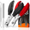 Profi Nagelschere Nagelknipser Set, 4 Pcs Nagelpflegeset Nagelset mit Nagelschere für Fussnägel, Scharf Nagelknipser für Dicke Eingewachsene Fußnägel, Maniküre Pediküre Set mit fusspflege Nagelzange
