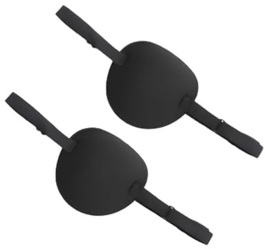 Diffaxy 2 mascherine per occhi per adulti, con fibbia regolabile, design concavo 3D, per ambliopia, strabismo, occhio destro e sinistro