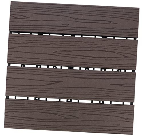 POPETPOP 1pieza Suelo De Plástico De Madera Resistente Al Agua Para Jardín Suelo Ecológico De Corcho Para Exteriores