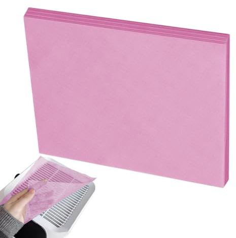 Filtre à poussière pour ongles – 100 feuilles de papier collecteur de poussière, accessoire professionnel pour extracteur d'ongles, tampons collecteurs et fiables | Outil pratique