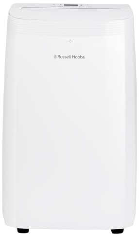 Russell Hobbs Portable 3-in-1 Air Conditioner 12000 BTU, Dehumidifier & Heater with 3 Speeds, Fan Oscillation, 0.8L Water Tank, Touch Control, LED Display & Remote Control, WiFi Enabled RHPAC12001