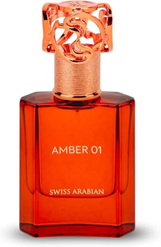 Swiss Arabian Amber 01 Eau de Parfum Unisex 50ML – Eine warme Mischung aus Mandarine, Rose und goldenem Amber – Luxuriöser Duft für kühlere Jahreszeiten
