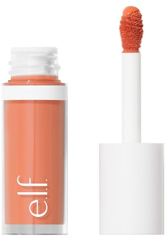 e.l.f. Blush liquide Camo, longue durée, pour une couleur hautement pigmentée, assure une finition douce, baptisée, végétalien et sans cruauté envers les animaux, Peach Perfect