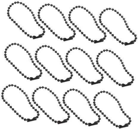 NUOBESTY Catena a Sfera Argento 4.7 Pollici Catena per Borsa E Gioielli di Metallo per Fai-da-Te Decorazioni Portachiavi E Accessori Moda